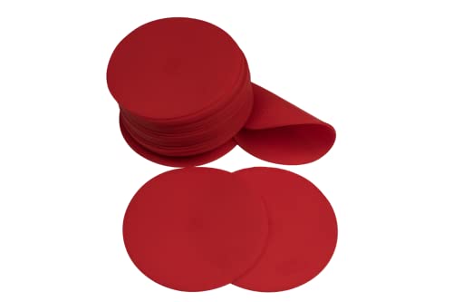 POWERSHOT® Markierungsscheiben aus Vinyl mit Halter - 24er Set - rutschfest (Rot)