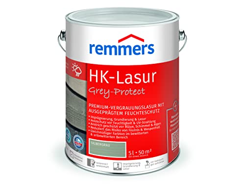 Remmers HK-Lasur Holzschutzlasur 5L Silbergrau