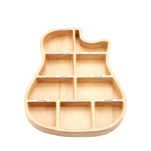 Luejnbogty Holzgitarrenteile-Plektrum-Aufbewahrungsbox, Personalisierbar für Gitarrenersatzteile-Zubehör