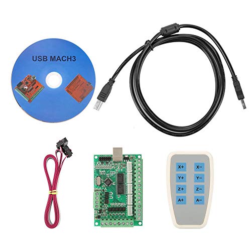Micro USB Interface Controller Karte Breakout Board CNC MACH3 Motion Controller Karte Einfach programmieren Modul mit Jog Handler für Gravierfräsmaschine Schrittmotortreiber Fräsmaschine Interface