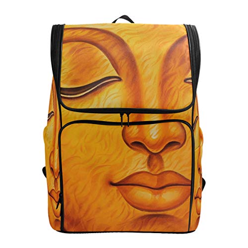 FANTAZIO Buddha Laptop-Rucksack für den Außenbereich, für Reisen, Wandern, Camping, Freizeit-Rucksack, groß
