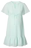 ESPRIT Maternity Damen Dress Woven Short Sleeve Kleid, Pale Mint - 356, 44 EU