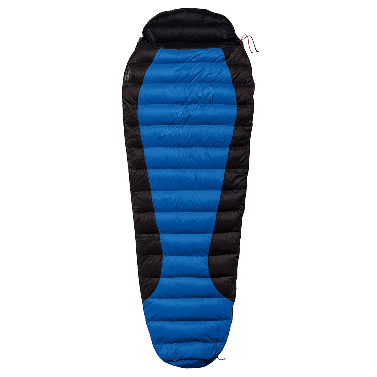 Warmpeace Viking 300 Schlafsack, Blue-Grey-Black, Links 180cm Wide