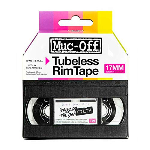 Muc-Off Rim Tape 50m Workshop Roll (nastro per cerchi in rotolo)-21mm Cod. 20075 (Felgenband), Schwarz, Einheitsgröße
