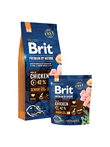 Brit Premium by Nature Senior S + M 15kg Hundefutter Trockenfutter
