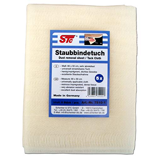 STC Staubbindetücher 10 x 5er Pack (50 Stück) Honigtuch Staubbindetuch Lack Reinigungstuch für alle Lacke geeignet Neue Qualität trocknet Nicht aus!