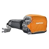 Mantona 20583 ElementsPro 20 Outdoor-Kameratasche für DSLR- oder CSC-Kamera orange (Schulter- und Bauchtasche inkl. Regenhülle)