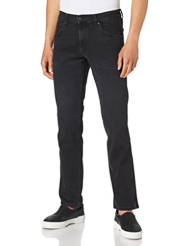Wrangler Herren Greensboro Jeans, Black Crow, 34W / 32L
