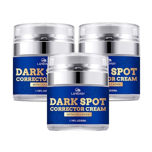 Dark Spot Corrector Cream, Anti Pigmentflecken Creme, Aufhellende Creme, Pigmentflecken Entferner, Gesichtscreme gegen Dunkle Flecken, Pigmentflecken und Altersflecken, 50ml (3 Stück)