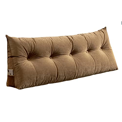 QQY Abnehmbare Nachttisch-Rückenkissen Sofa Bett Gepolstert Kopfteil Soft Tatami Double Support Kissen, 7 Größen (Color : L, Size : 79X20"/200x50cm)