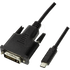 LOGILINK UA0331 - USB 3.0 Kabel, USB-C > DVI, 4K 60Hz, schwarz, 1,8 m