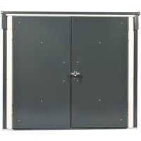 Tepro Metall-Mülltonnenbox für 2 x 240 l Mülltonnen mit Doppeltür inkl. Schlüssel