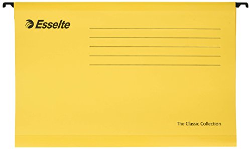 Esselte Pendaflex Hängemappen, Foolscap-Format, 360 × 240 mm, 25 Stück, gelb