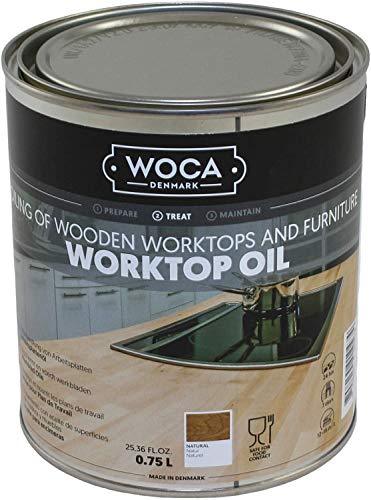 Woca Worktop Oil Natural 0.75 Liter by Woca Denmark