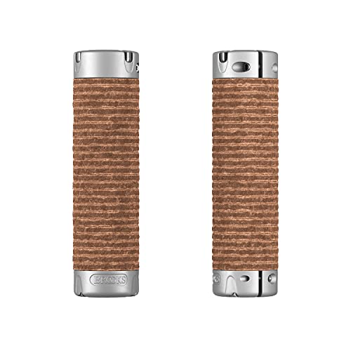 Brooks Plump Leather Grips (130 + 130 mm) – Honey – New22 Guidoline, Bronze, Standard