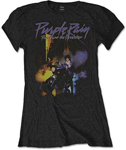 Prince 'Purple Rain' Womens Fitted T-Shirt (extra Large)