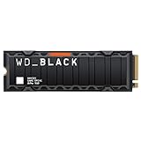 WD_BLACK SN850X NVMe SSD mit Heatsink 2 TB interne SSD (Gaming Speicher, PCIe Gen4-Technologie, Lesen 7.300 MB/s, Schreiben 6.600 MB/s) Schwarz