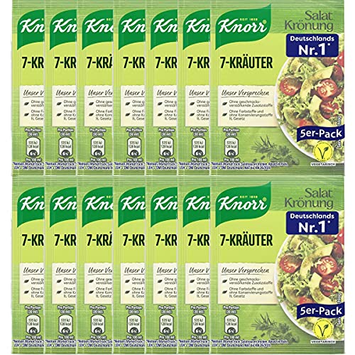 Knorr Salatkrönung 7 Kräuter klarers Salatdressing 5x 8g 5er 14er Pack