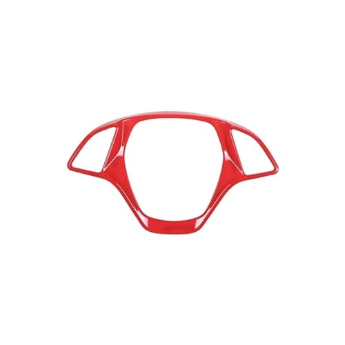 JJGYFSDA ABS Carbon Faser Auto Lenkrad Panel Dekoration Abdeckung Trim Moulding Aufkleber Kompatibel Mit Corvette C7 2014-2019 Zubehör (Color : Red)