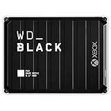 WD_BLACK P10 Game Drive Mechanische Festplatte for Xbox 5 TB (1 Monat Xbox Game Pass Ultimate, Übertragungsgeschwindigkeiten bis 130 MB/s, für Xbox) Schwarz mit weißem Rand