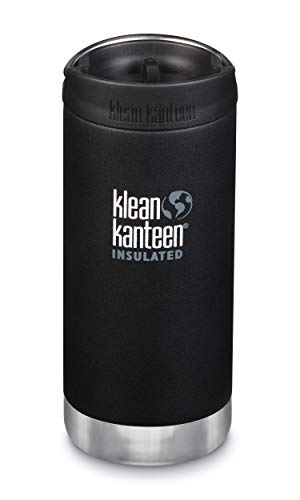 Klean Kanteen Unisex - Erwachsene TKWide Trinkflasche, Shale Black (matt), 355 ml