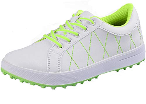 PGM Damen Golfschuhe, Leichte wasserdichte Spikeless Golf Schuhe für Damen
