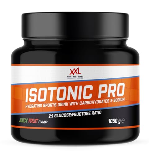 XXL Nutrition - IsoTonic Pro - Isotonisches Getränkepulver, Maltodextrin, Fruktose - Juicy Fruit - 1050 Gramm