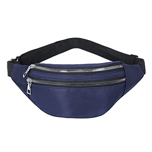 Gürteltasche Damenmode Hüfttasche Casual Crossbody Brusttaschen Unisex Hüftgürteltasche Reise wasserdichte Gürteltasche Sportgeldbörse (Color : Blue, Size : 29 * 15 * 8cm)