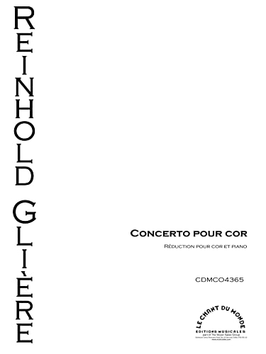 Reinhold Glière-Concerto Pour Cor Op. 91-Horn und Klavier-BOOK