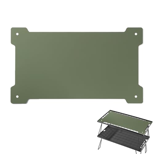 Jomewory Tischplatte Board Universal Camping Tischplatte Rechteckig Solide Desktop mit glatten Ecken Picknick Tischplatte Stahl Schreibtischplatte Camping Ersatzplatte für Outdoor