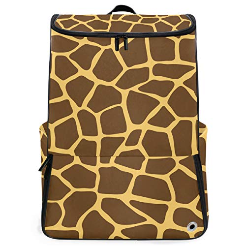 FANTAZIO Laptop-Rucksack für unterwegs, mit Tier-Print, langlebig, für Schule und Schule, für Outdoor, Camping, passend für bis zu Notebook