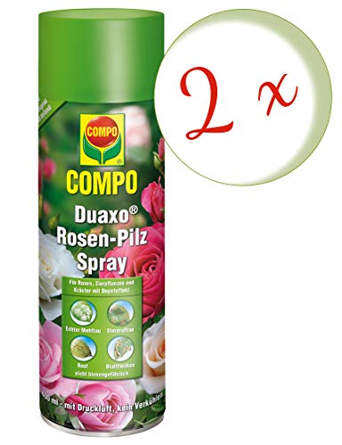 Compo Duaxo Rosen-Pilz Spray, Bekämpfung von Pilzkrankheiten an Rosen, Zierpflanzen und Kräutern, Anwendungsfertig, 800 ml