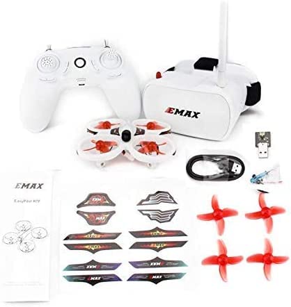 EMAX EZ Pilot FPV Drohne RTF Kit, First Person View Drohnen mit 600TVL CMOS Kamera, 25mw Videoübertragung, Mini Drohne mit Brille und Funksender für Kinder Erwachsene und Anfänger