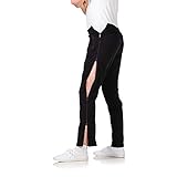 Stautz® Premium Rehahose für Herren - Einzigartiger 4-Wege Reißverschluss um durchgehend seitlich zu öffnen - Optimal geeignet für Rehabilitations- und Pflegezwecke (56, Schwarz)