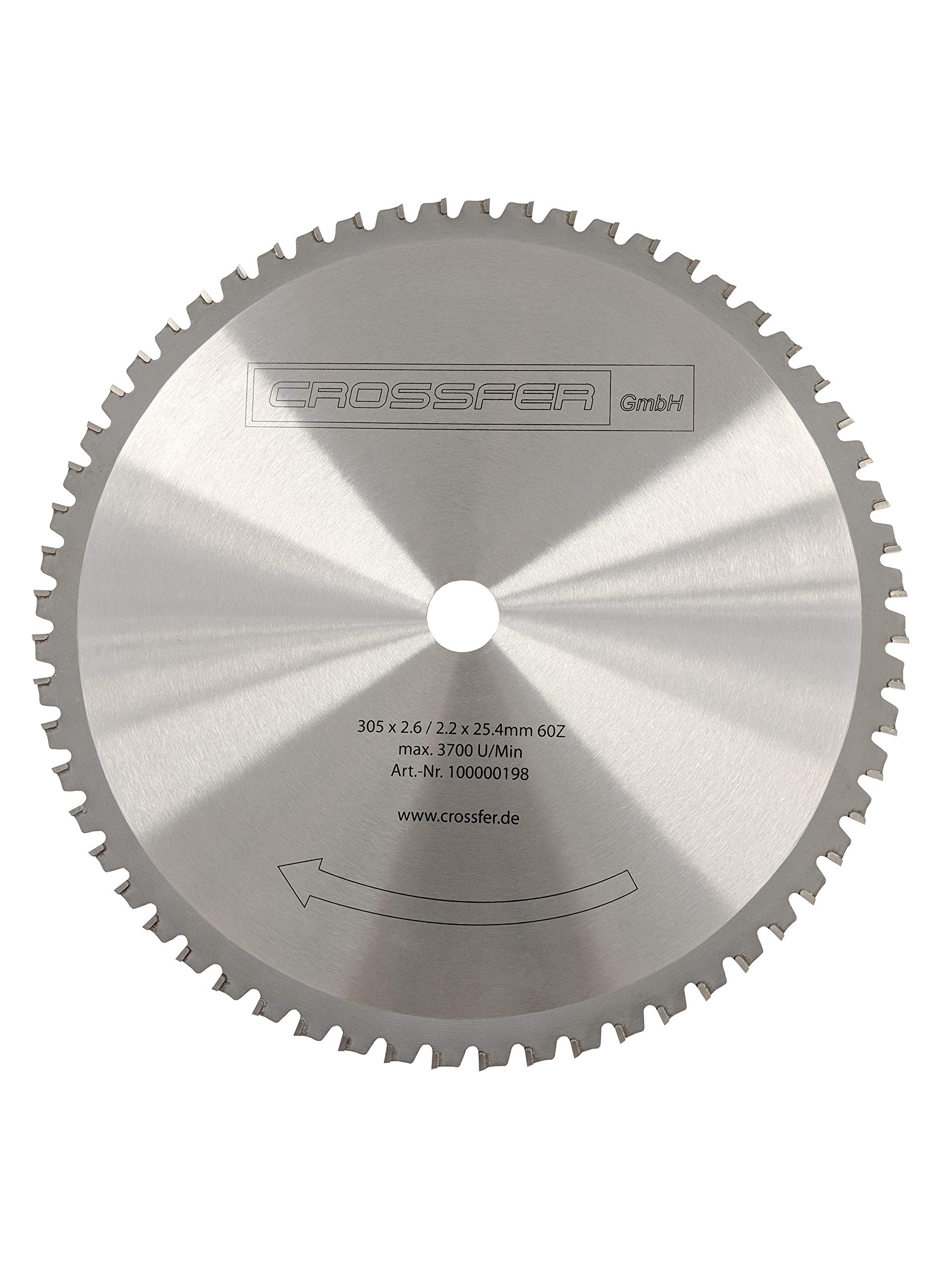 HM Kreissägeblatt 305 x 25,4 mm 60Z Universal für Metall und Kunststoff, hartmetallbestücktes Sägeblatt für viele unterschiedliche Anwendungen