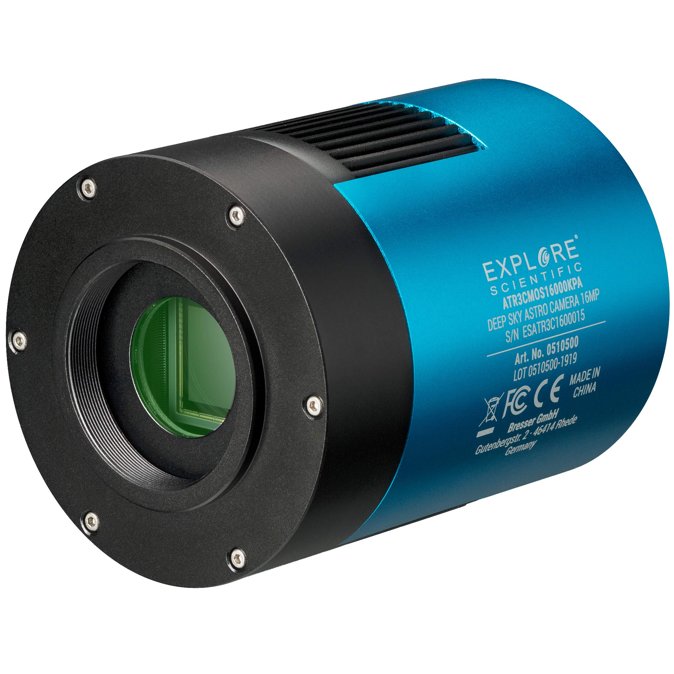 Explore Scientific Deep Sky Astro Farb Kamera 16MP USB 3.0 mit Panasonic CMOS Sensor und aktiver Kühlung