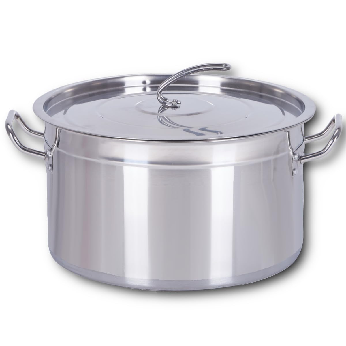 Gastronomie Kochtopf Suppentopf (75 L) - 15 bis 100 Liter Edelstahl Kochtöpfe - ideal geeignet für ALLE Herdarten & große Küchen - Gastro Topfset