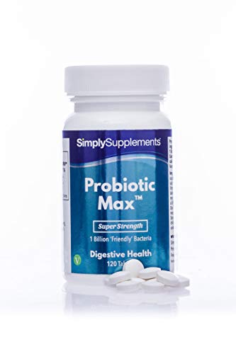 Probiotic Max - Probiotische Nährstoffkombination - Geeignet für Veganer - 120 Tabletten - SimplySupplements