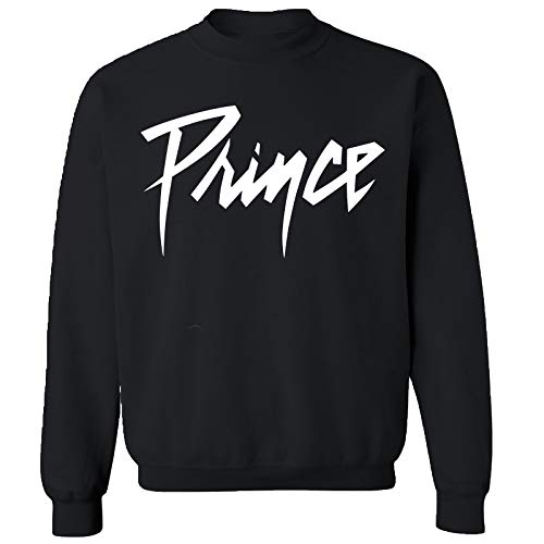 Prince Unisex-Erwachsene Black Crewneck Sweatshirt, schwarz, X-Large