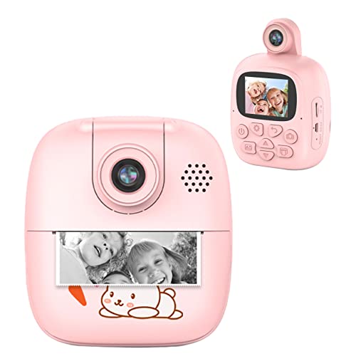 SUPBRO Kinderkamera Kinder Kamera Print Sofortbildkamera 1080P 2.0”Bildschirm Fotoapparat Kinder mit 32GB SD-Karte Selfie Digitalkamera Kinder Fotokamera Kinder für 3-12 Jahre Jungen und Mädchen