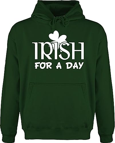 St. Patricks Day - Irish for A Day St Patricks Day - XL - Dunkelgrün - Irish Hoodie - JH001 - Herren Hoodie und Kapuzenpullover für Männer