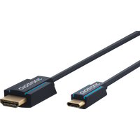Clicktronic Casual USB-C/HDMI Adapterkabel, 1 m - Hochgeschwindigkeits-Adapter von USB-C/ HDMI (44928)