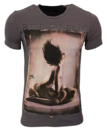 Religion Herren T-Shirt Love Teddy (XXL, Washed Black)