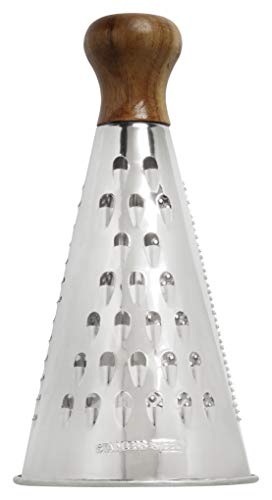 Stanley Rogers Tischreibe 19 cm, hochwertige Reibe, Kegelreibe mit scharfer Klinge aus rostfreiem Edelstahl, vielseitige Käsereibe, Parmesanreibe im modernem Design (Farbe: Silber)