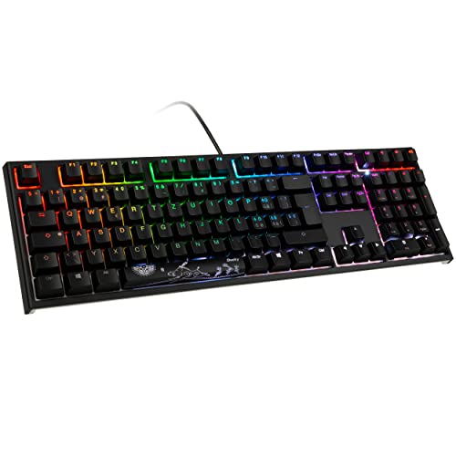 Ducky One 2 PBT Gaming, MX-Silent-Red, RGB-LED.