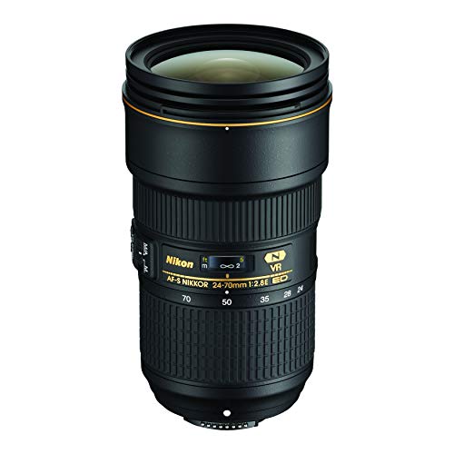 Nikon AF-S Nikkor 24-70mm 1:2.8E ED VR Objektiv (82 mm Filtergewinde) für Nikon-F-Bajonett schwarz