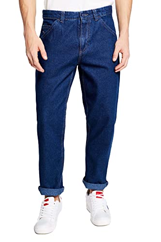 Springfield Herren Comfort Bi-Stretch Jeans, Marineblau, 34W Regulär