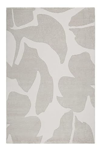 Wecon Home Hochwertiger Kurzflorteppich von Esprit - Modernes Design für Wohnzimmer, Schlafzimmer und mehr - Nachhaltig produziert – Sara (120 x 170 cm, beige)