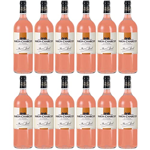 Baron Charcot rosé Vin de Pays de l'Herault Roséwein Wein trocken Frankreich I FeinWert Paket (12 x 1,0l)