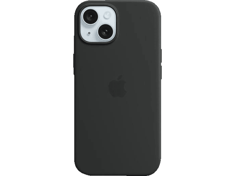 APPLE Silikon Case mit MagSafe, Backcover, Apple, iPhone 15, Black